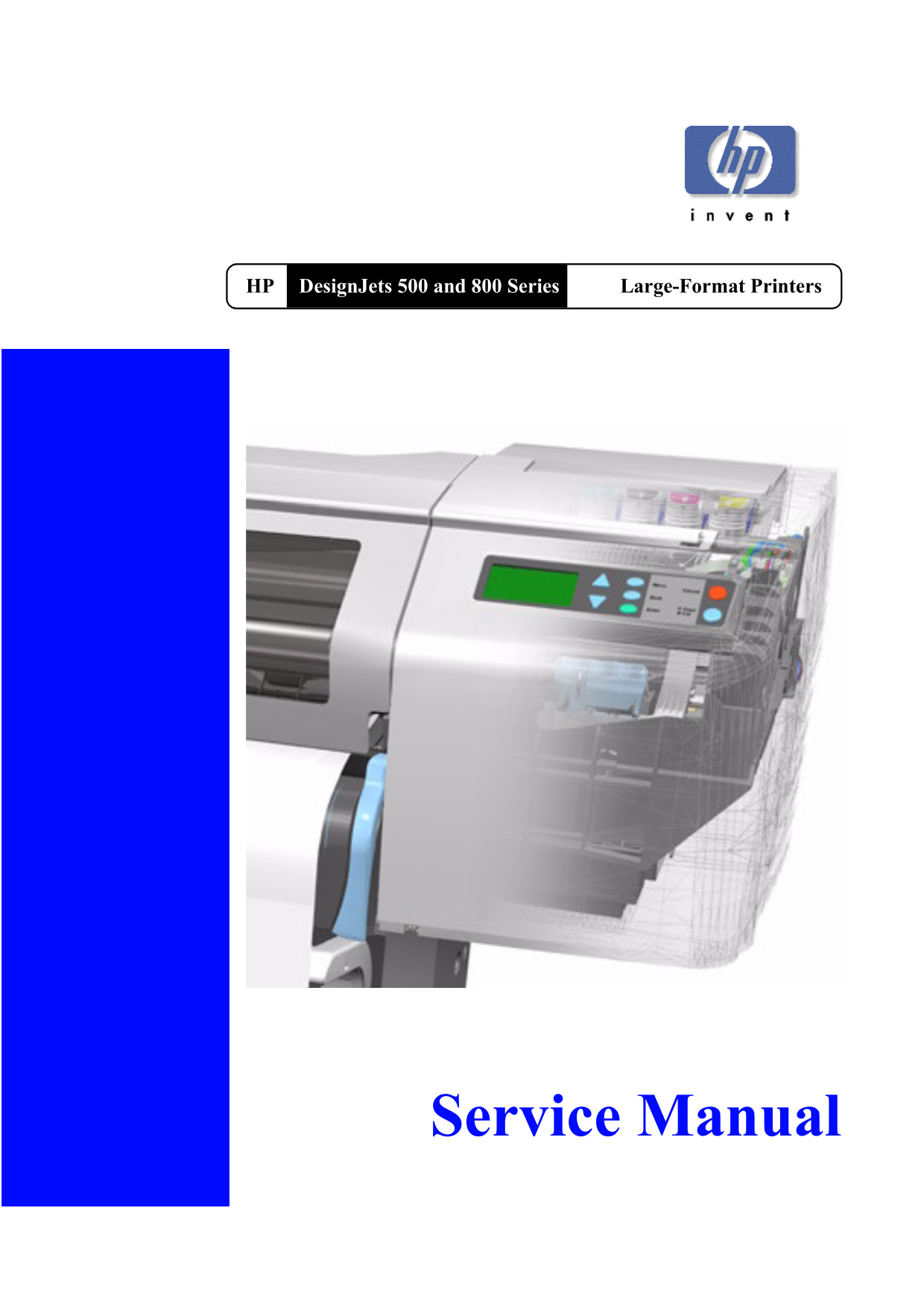 PDF manual for HP Printer Designjet 500ps